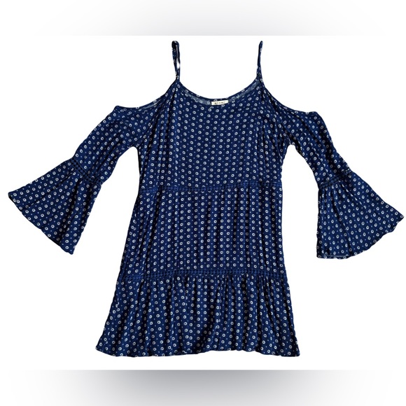 miami Dresses & Skirts - Miami dress with exposed shoulders and bell bottom sleeves